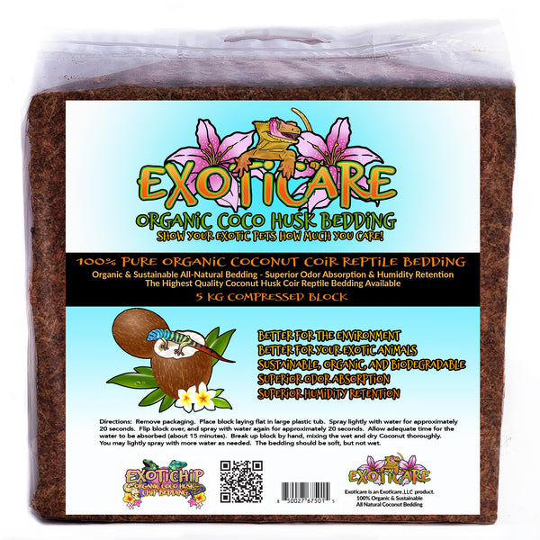 Exoticare Organic Coconut Husk Coir Reptile Bedding