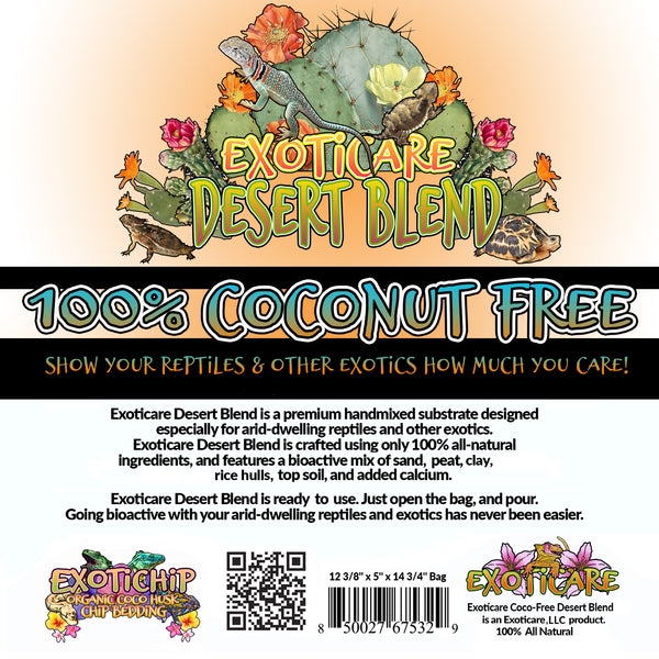 Exoticare Desert Blend Coconut-Free Premium Substrate for Arid Dwelling Species