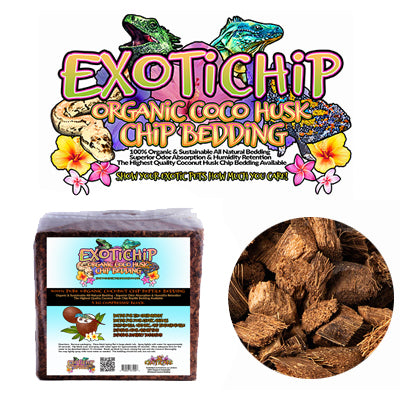 Exotichip Organic Coconut Husk Chip Reptile Bedding