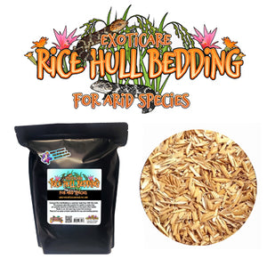 Exoticare Rice Hull Bedding - For Arid Species