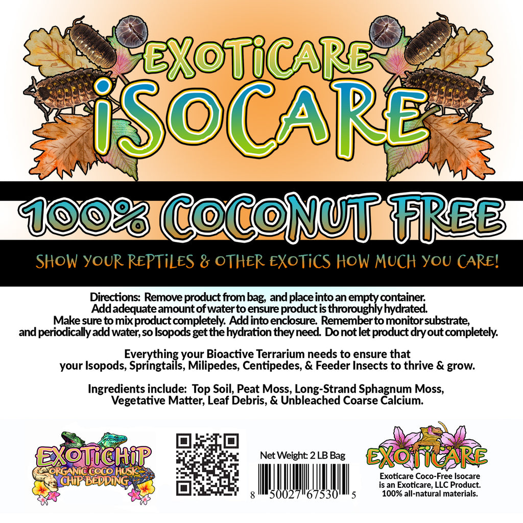 Isocare Coconut-Free Premium Isopod Substrate - Complete All-In-One Mi ...
