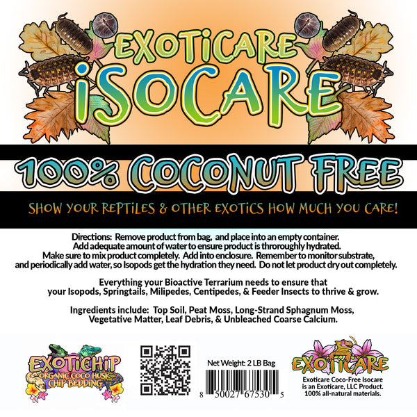 Isocare Coconut-Free Premium Isopod Substrate - Complete All-In-One Mix